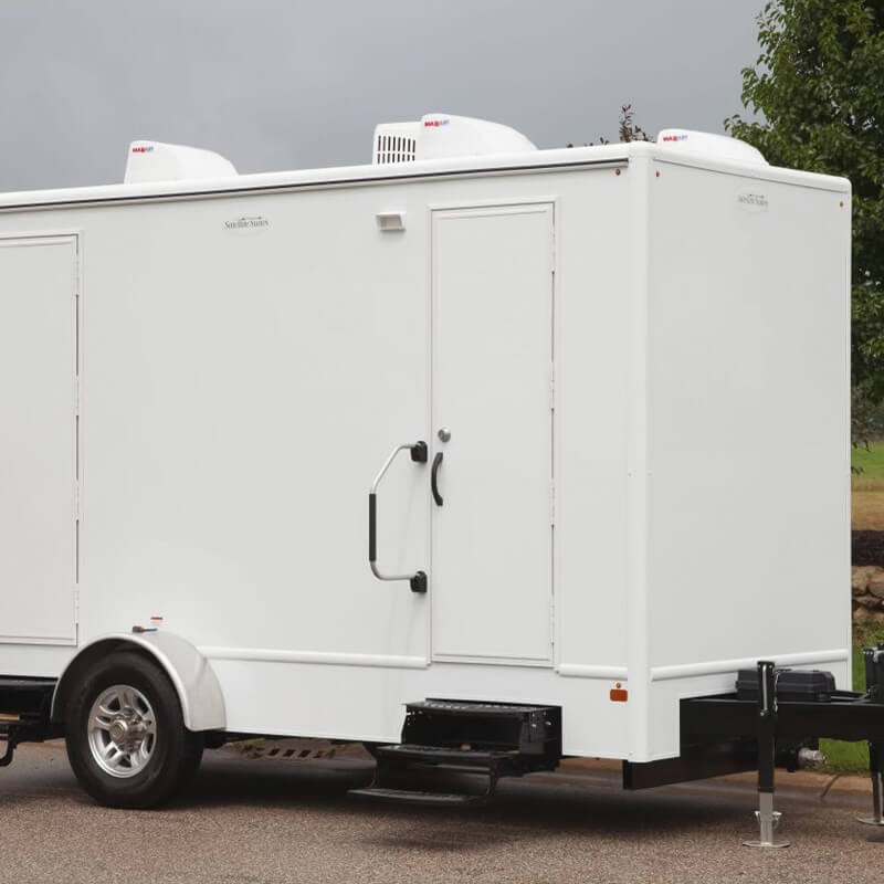 Closed Door Mobile Bathroom